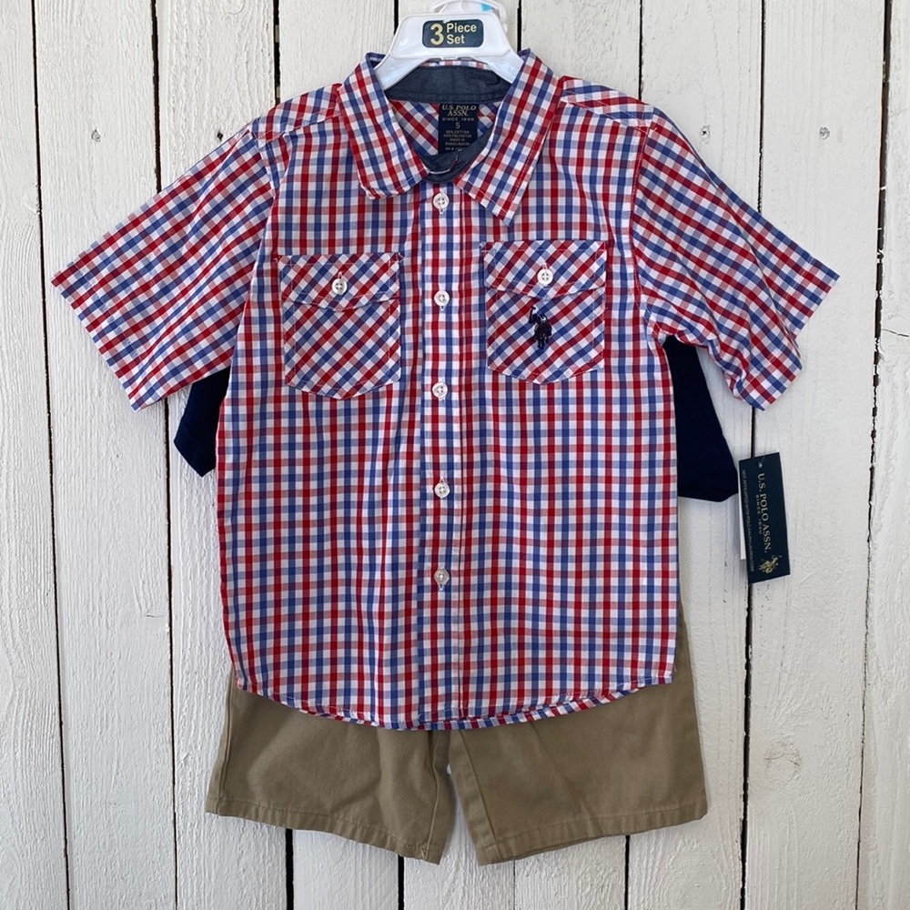 U.S. Polo Assn. 3 Piece Set Boys - Picture 1 of 11